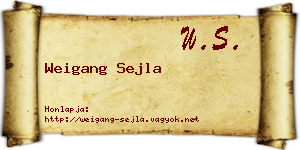 Weigang Sejla névjegykártya